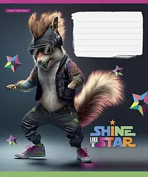 Зошит загальний Школярик Dance star у клітинку 24 аркушів 25 шт. (024-3276K) - мініатюра 3