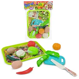 Ігровий набір Fruits & Vegetables з механічною нарізкою овочів та фруктів (9987-24)