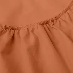 Простирадло Cosas на резинці фланель 100х200 amber, теракотовий (Flannel_29Amber_100x200x20) - мініатюра 2