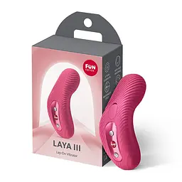 Накладний вібратор Fun Factory LAYA III Raspberry, ефект постукування пальцем - мініатюра 3