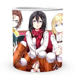 Кухоль GeekLand Атака Титанів Attack on Titan дівчини AT.02.67 330 мл білий - мініатюра 2