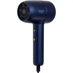 Фен Adler AD 2279b blue 1800Вт/ 2 швидкості/ хол.обдув/ темп.режимів-2/іонізація/ насадки - 1 шт. - мініатюра 6