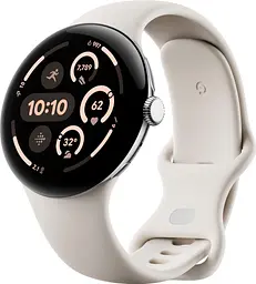 Смарт-годинник Google Pixel Watch 3 45 mm Wi-Fi Polished Silver Aluminum Case/Porcelain Active Band