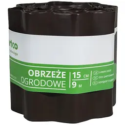 Бордюрна стрічка VARTCO 9 м х 15 см коричневий БОРЛ0005