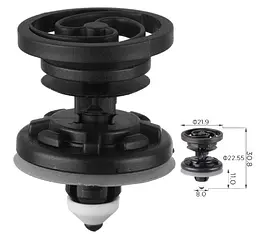 Кліпса кріплення Внутрішнє оздоблення двері Audi A4 Seat Skoda VW 7L6868243 (C1249)