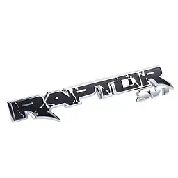 Емблема напис Raptor SVT для Ford чорний+хром 375×70 мм пластик (на скотчі)