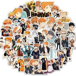 Стікерпак Волейбол! Набір наклейок GeekLand Haikyu!! 50 штук