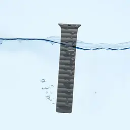 Ремінець силіконовий Hoco iWatch WA07 magnetic 42/ 44/ 45/ 49 mm grey червоний wine - мініатюра 2