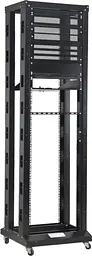 Стійка 19", high 42U, подвійна, чорна, 250кг, Kingda