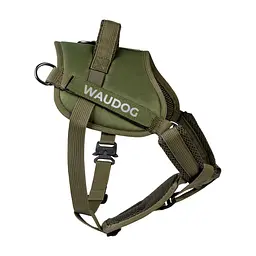 Шлея для собак WAUDOG PRO-2 світловідбивна, металевий фастекс XS хакі (688031)
