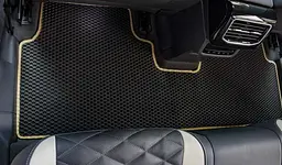 Килимки у салон EVA для Volkswagen ID.6 (5 місць) 2021- з підп'ятником Коричневі-Коричневий кант 5 шт - мініатюра 4