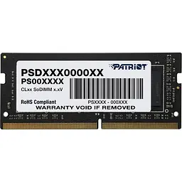Модуль пам'яті SO-DIMM DDR4 Patriot Signature Line 8 ГБ 3200 МГц (PSD48G320081S) [175579]