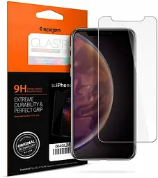 Протиударне захисне скло Spigen Screen Protector Glass для iPhone 11 Pro Max/XS Max (6.5") 065GL24540 - мініатюра 2