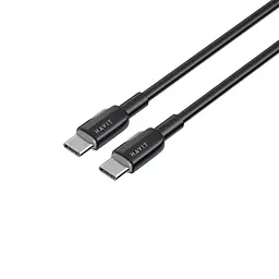 Кабель Havit CB308C PD60W 3A USB-C to USB-C 1 м чорний (HV-CB308C) - мініатюра 4