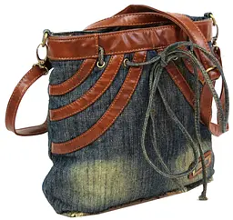 Джинсова сумка у формі жіночої спідниці Fashion Jeans8057 Темно-синя - мініатюра 3