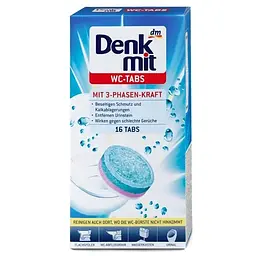 Таблетки для унітазу Таблетки для унітазу Denkmit, 16 шт, 16 шт (4010355488558)