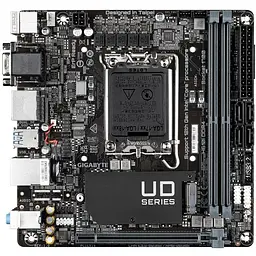 Материнська плата H610I s1700 H610 2xDDR5 M.2 HDMI D-Sub ATX Gigabyte teh0018985