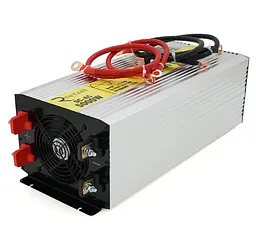 Інвертор напруги 12/220 V RITAR RSC5000 з чистою синусоїдою 5000 Вт, клемні дроти, клемні колодки - мініатюра 2