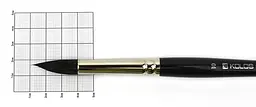 Пензель білка кругла Classic 3049R №10 коротка ручка Kolos - мініатюра 2