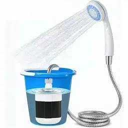 Душ портативний, кемпінговий із помпою на акумуляторі USB Travel shower 2200 mAh - мініатюра 2