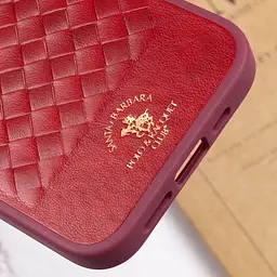 Шкіряний чохол Polo Santa Barbara для Apple iPhone 14 Plus (6.7) Red - мініатюра 7