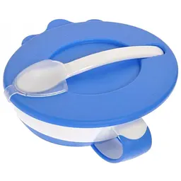 Тарiлка з ложкою-синя 31/406-blu Canpol babies (2400554613011)