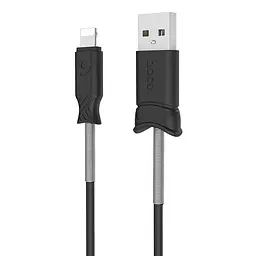 Кабель Hoco X24 lightning 1 метр чорний - мініатюра 1