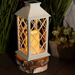 Підвісний декоративний ретро-ліхтар Lumiled Lirio білий, набір 2 шт - мініатюра 4