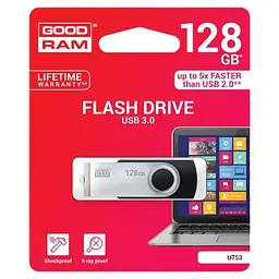 USB флеш накопичувач Goodram 128GB UTS3 Twister Black USB 3.0 (UTS3-1280K0R11) - мініатюра 3