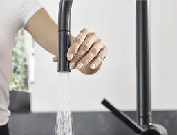 Змішувач Hansgrohe Talis 210 2jet кухонний з витяжним виливом Sbox 72801670 Black Matt Чорний матовий - мініатюра 5