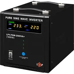 ДБЖ LogicPower LPY-PSW-2500VA+ (1800Вт) 10A/20A з правильною синусоїдою 24V - мініатюра 2