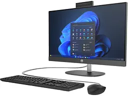 Комп'ютер персональний HP моноблок 240-G10 23,8' FHD IPS AG Intel i5-1335U 8GB F512GB UMA WiFi кл+м 3р DOS чорний (885M8EA) - мініатюра 3
