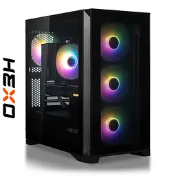 ПК для стрімінгу HEXO Gaming TwinFront Pro+ (HGP-TF560XN5060-D432S1TBK) Black / AMD Ryzen 5 5600X (3.7-4.6), 6 ядер / NVIDIA GeForce RTX 5060 / 32 ГБ (DDR4) / 1024 ГБ (SSD)