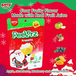 Желейні цукерки Amos Peelerz 4D Presents Christmas Gummy Sweets 65г - мініатюра 2