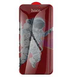 Захисне скло Hoco Guardian shield series full-screen anti-spy glass iP14 Pro Max (G15) Black - мініатюра 3