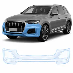 Антигравійна захисна бронеплівка за лекалами для Audi Q7 4M facelift 2020-2024 - передній бампер