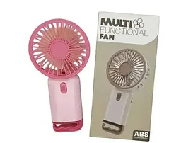 Портативний міні-вентилятор Multi Fan RL-07 акумуляторний USB рожевий - мініатюра 5