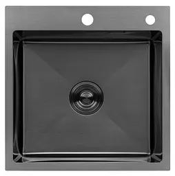 Кухонна мийка Kroner KRP Schwarze - 5050HM PVD (3,0/1,0 мм) (CV022793)