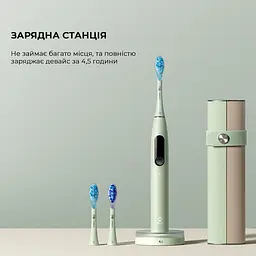 Електрична зубна щітка Oclean X Ultra Set OLED Green - мініатюра 2