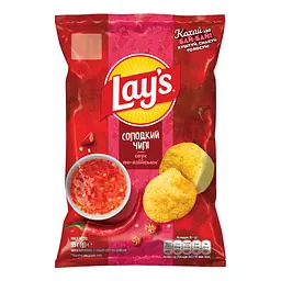 Чипси картопляні Lay's зі смаком соусу по-азійськи cолодкий чилі 95 г - мініатюра 1
