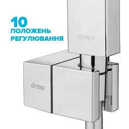 Тримач для ручної душової лійки DROP HL-M90-CH/CUB кріплення дюбель - мініатюра 2