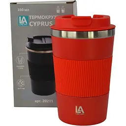 Термокружка Line Art Cyprus 350 мл червона (20211LA-02) - мініатюра 5