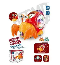 Музичний краб Limo Toy RS 9025 C 3D підсвітка Колеса вільного ходу 2 кольори - мініатюра 2