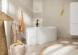 Змішувач для ванни Hansgrohe Tecturis S підлоговий matt black 73440670 - мініатюра 2
