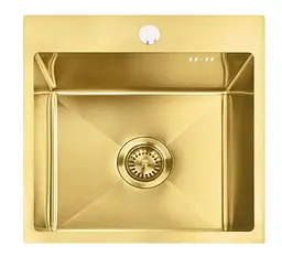 Кухонна мийка Rea Leo 40 400x450 мм brushed gold ZLE-06001