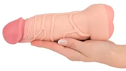 Насадка+мастурбатор Nature Skin 2in1 Extension+Masturbator (+8 см) - мініатюра 4
