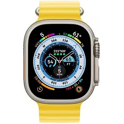 Смарт-годинник Apple Watch Ultra 49 mm Titanium Case with Yellow Ocean Band [MNH93/MNHG3] [72531] - мініатюра 2