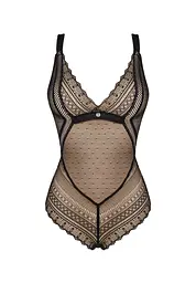 Боді Obsessive Estiqua M/L чорний - мініатюра 5