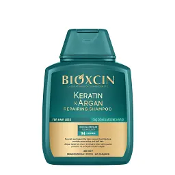 Шампунь для відновлення пошкодженого волосся Bioxcin Keratin and Argan 300мл