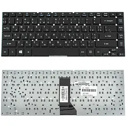 Клавіатура для ноутбука ACER (AS: 3830 4830 TM: 3830 4755 4830) ukr чорний без фрейма (Win 7)